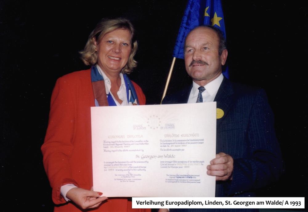 1993 Verleihung des Europadiploms